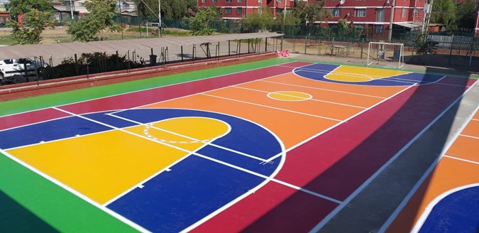 Pintura cancha deportiva KJM